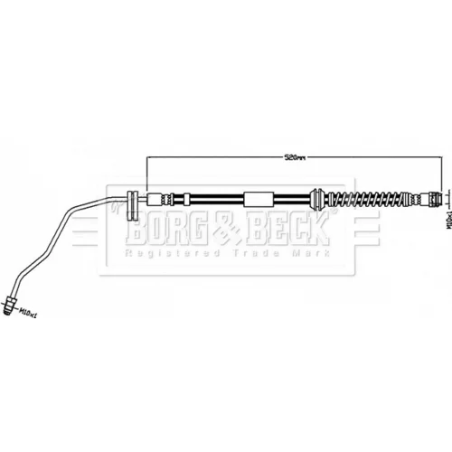 Brzdová hadica BORG & BECK BBH8559