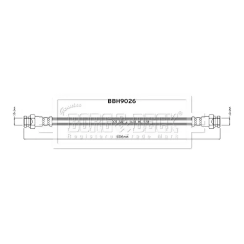 Brzdová hadica BORG & BECK BBH9026