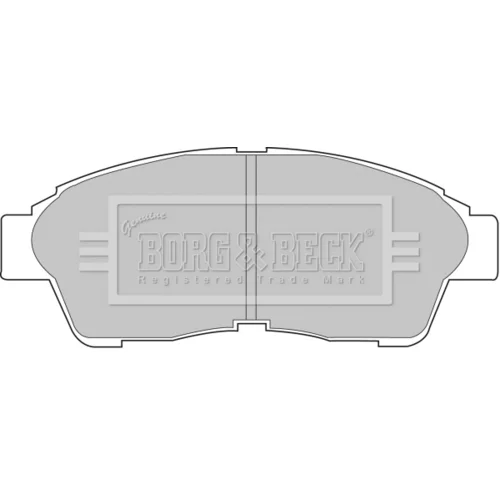 Sada brzdových platničiek kotúčovej brzdy BORG & BECK BBP1502