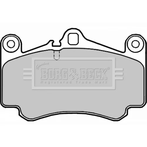 Sada brzdových platničiek kotúčovej brzdy BORG & BECK BBP2255