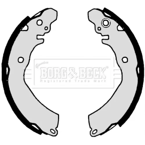 Sada brzdových čeľustí BORG & BECK BBS6254
