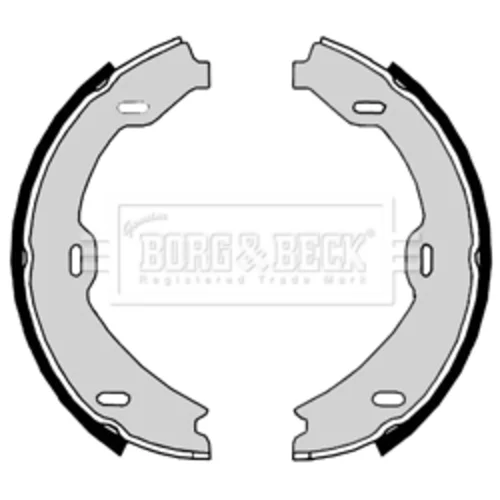 Sada brzd. čeľustí parkov. brzdy BORG & BECK BBS6372