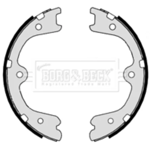 Sada brzd. čeľustí parkov. brzdy BORG & BECK BBS6424