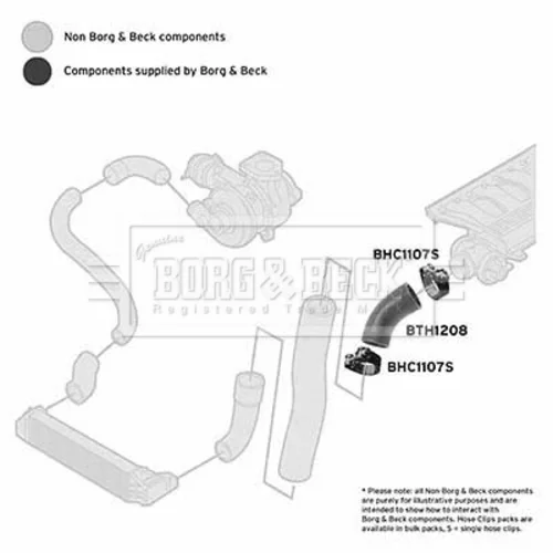 Hadica plniaceho vzduchu BTH1208 (BORG & BECK) - obr. 2