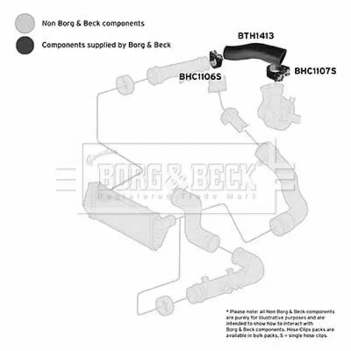 Hadica plniaceho vzduchu BTH1413 (BORG & BECK) - obr. 1