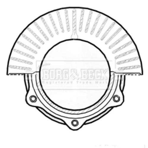 Brzdový kotúč BBD6021S (BORG & BECK) - obr. 1