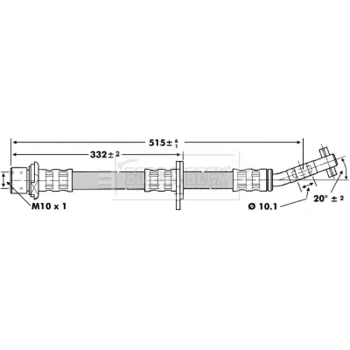 Brzdová hadica BBH6750 (BORG & BECK) - obr. 1
