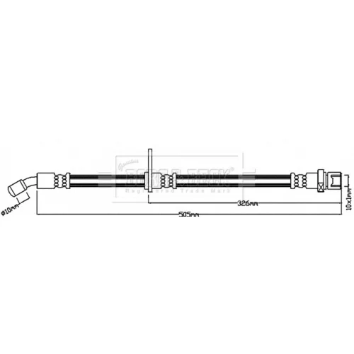 Brzdová hadica BORG & BECK BBH8260
