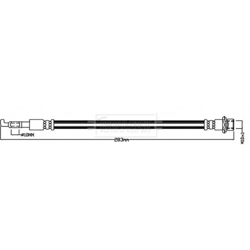 Brzdová hadica BORG & BECK BBH8550