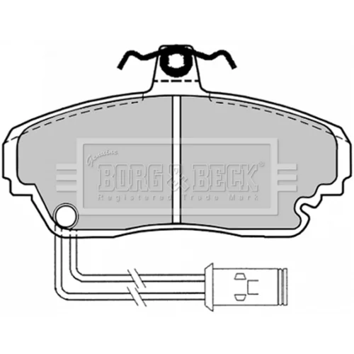 Sada brzdových platničiek kotúčovej brzdy BBP1128 (BORG & BECK)