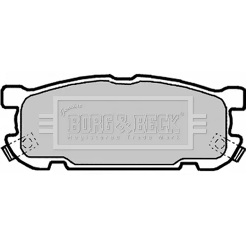 Sada brzdových platničiek kotúčovej brzdy BORG & BECK BBP1818