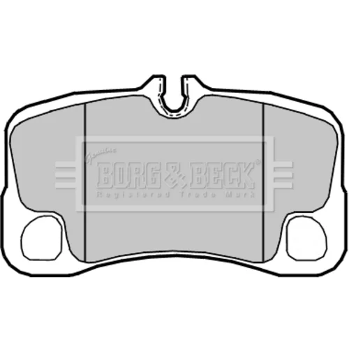 Sada brzdových platničiek kotúčovej brzdy BORG & BECK BBP2359