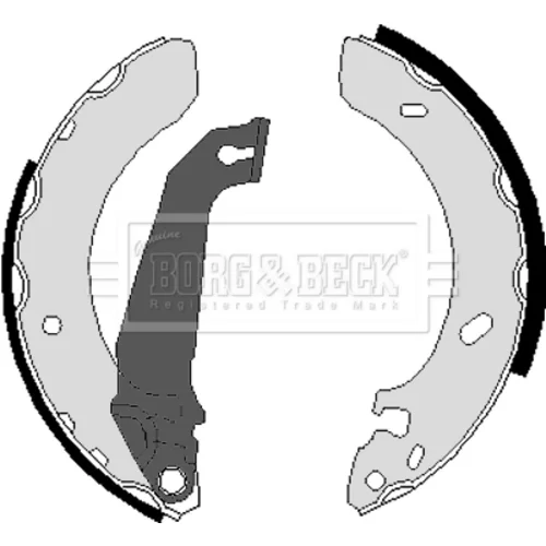 Sada brzdových čeľustí BORG & BECK BBS6027