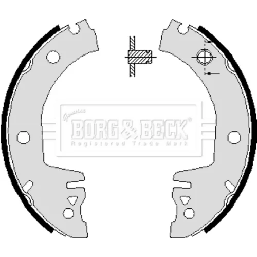 Sada brzdových čeľustí BORG & BECK BBS6061
