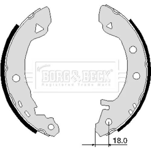 Sada brzdových čeľustí BORG & BECK BBS6103