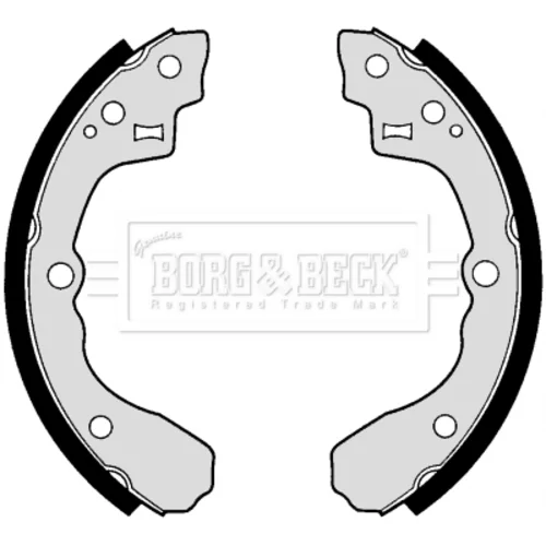 Sada brzdových čeľustí BORG & BECK BBS6259