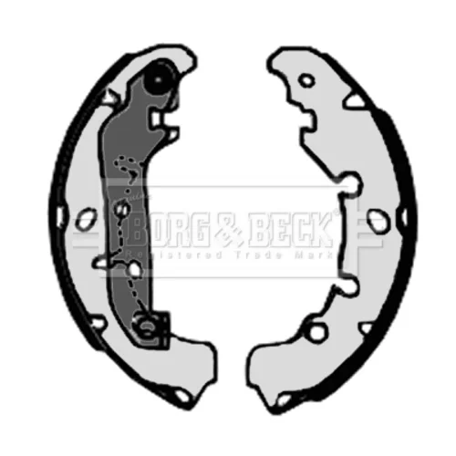 Sada brzdových čeľustí BORG & BECK BBS6320