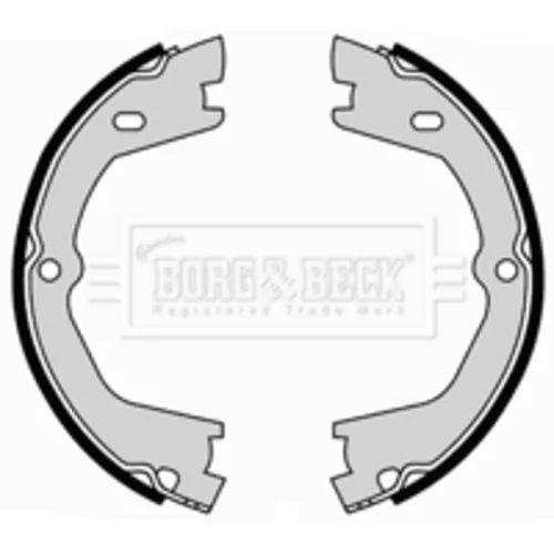 Sada brzd. čeľustí parkov. brzdy BORG & BECK BBS6389