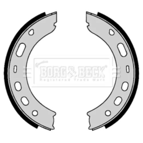 Sada brzd. čeľustí parkov. brzdy BORG & BECK BBS6392