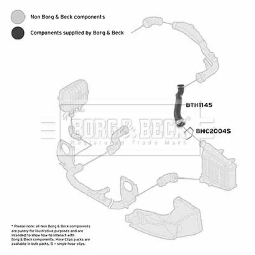Hadica plniaceho vzduchu BTH1145 (BORG & BECK) - obr. 1