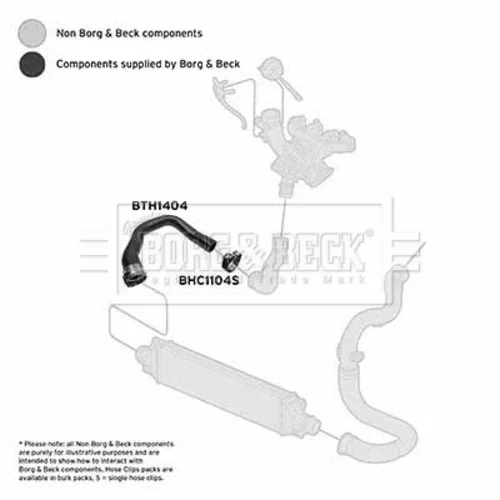 Hadica plniaceho vzduchu BTH1404 (BORG & BECK) - obr. 1