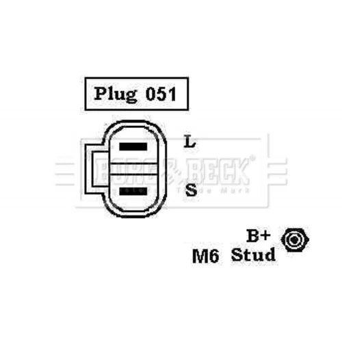 Alternátor BORG & BECK BBA2904