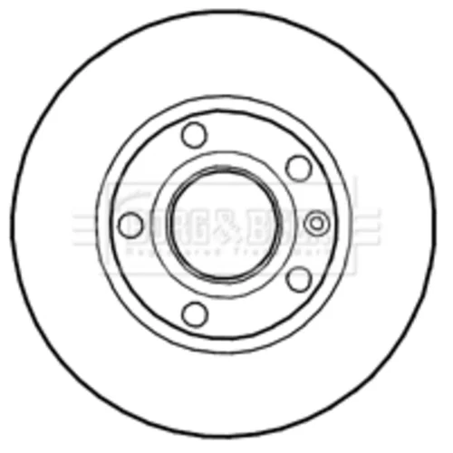 Brzdový kotúč BBD4687 (BORG & BECK) - obr. 1