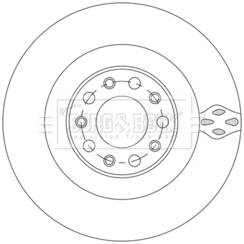 Brzdový kotúč BBD5572 (BORG & BECK) - obr. 1