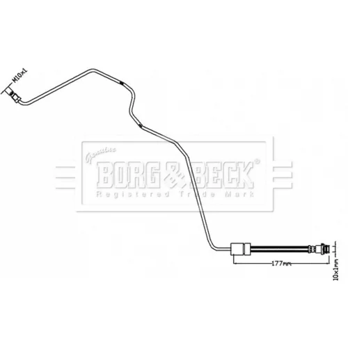 Brzdová hadica BORG & BECK BBH8552