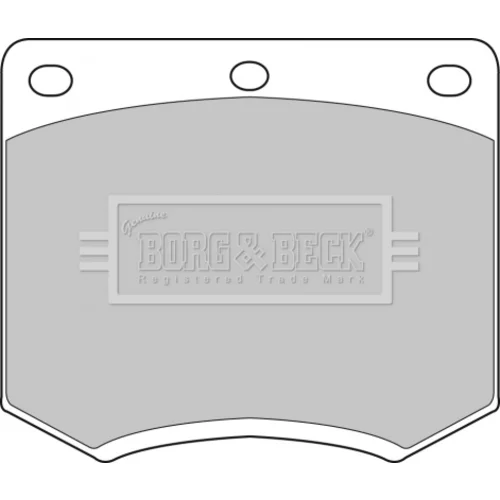 Sada brzdových platničiek kotúčovej brzdy BORG & BECK BBP1095