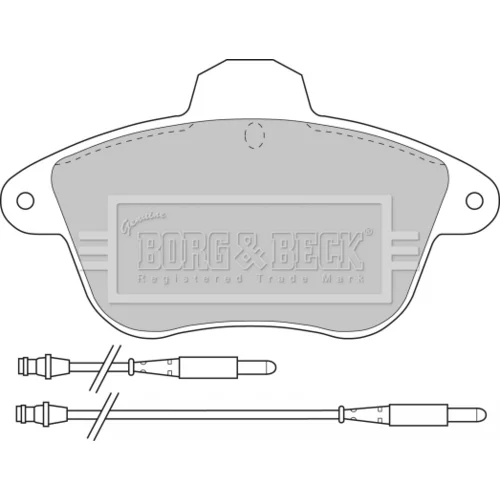 Sada brzdových platničiek kotúčovej brzdy BORG & BECK BBP1159