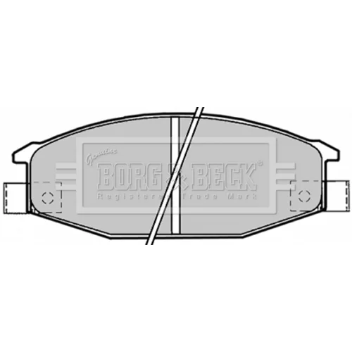 Sada brzdových platničiek kotúčovej brzdy BORG & BECK BBP1192