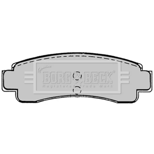Sada brzdových platničiek kotúčovej brzdy BORG & BECK BBP1224