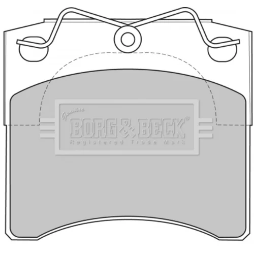 Sada brzdových platničiek kotúčovej brzdy BORG & BECK BBP1572
