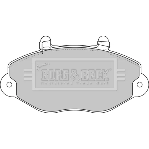 Sada brzdových platničiek kotúčovej brzdy BORG & BECK BBP1625