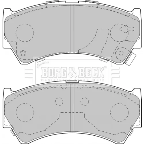 Sada brzdových platničiek kotúčovej brzdy BORG & BECK BBP1827