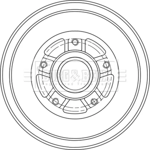 Brzdový bubon BBR7289 (BORG & BECK) - obr. 1
