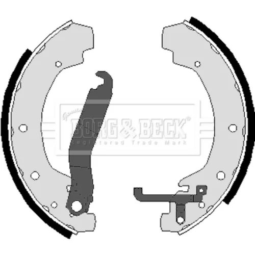Sada brzdových čeľustí BORG & BECK BBS6023