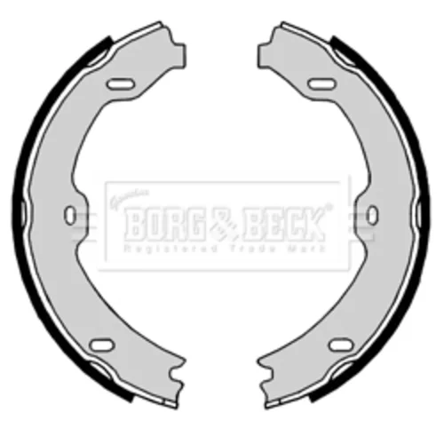 Sada brzd. čeľustí parkov. brzdy BORG & BECK BBS6396