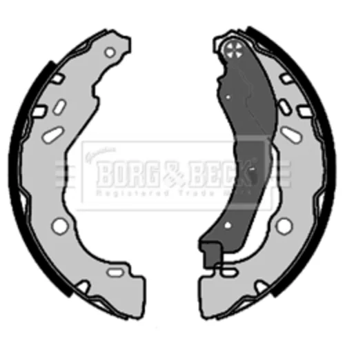 Sada brzdových čeľustí BORG & BECK BBS6463