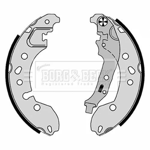 Sada brzdových čeľustí BORG & BECK BBS6511