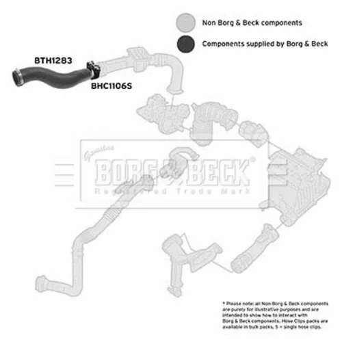 Hadica plniaceho vzduchu BTH1283 (BORG & BECK) - obr. 1
