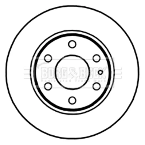 Brzdový kotúč BBD5253 (BORG & BECK) - obr. 1