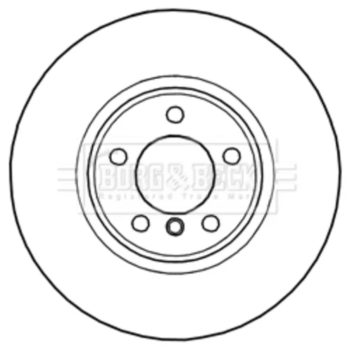 Brzdový kotúč BBD6010S (BORG & BECK) - obr. 1