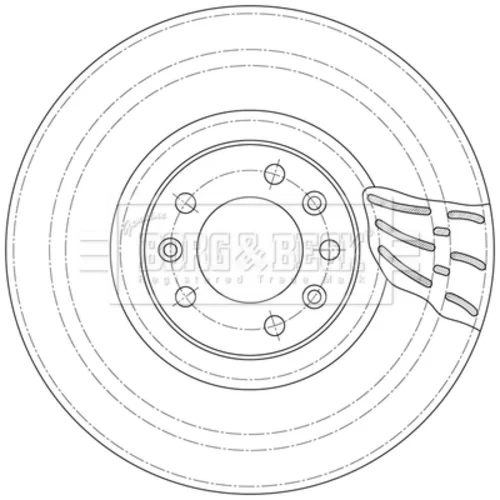 Brzdový kotúč BBD6098S (BORG & BECK) - obr. 1