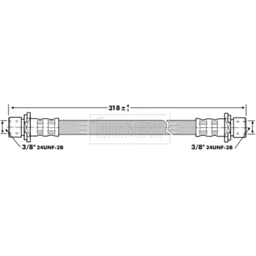 Brzdová hadica BBH6864 (BORG & BECK) - obr. 1