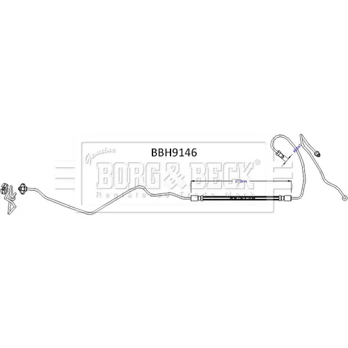 Brzdová hadica BORG & BECK BBH9146