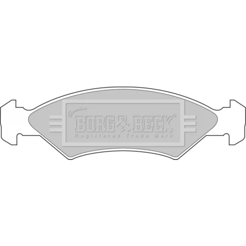 Sada brzdových platničiek kotúčovej brzdy BORG & BECK BBP1114