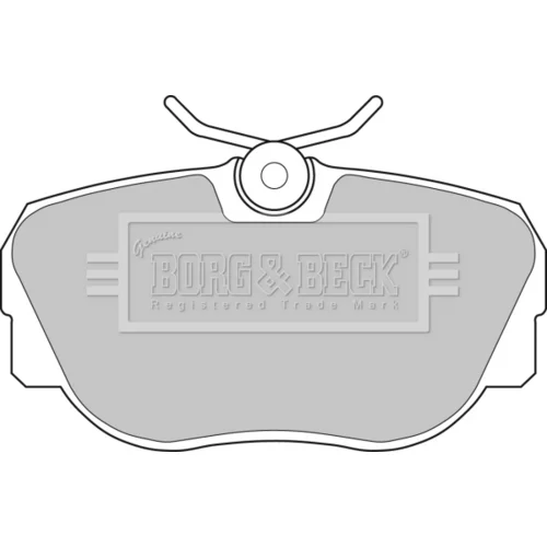 Sada brzdových platničiek kotúčovej brzdy BORG & BECK BBP1119