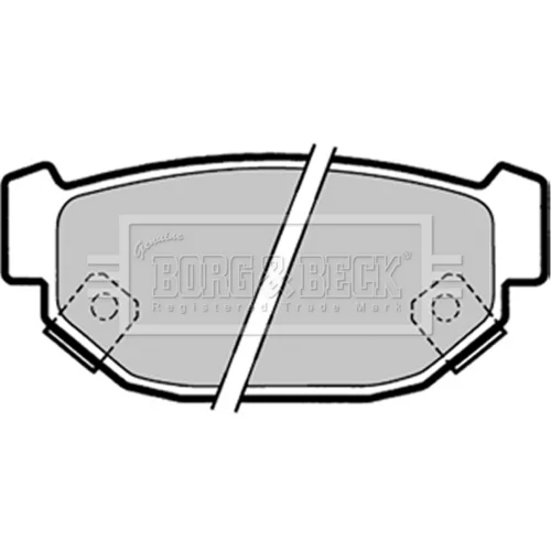 Sada brzdových platničiek kotúčovej brzdy BBP1322 (BORG & BECK)